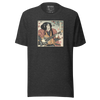 Samurai Guitar Player 3 Music Ukiyo-e Unisex T-Shirt - Dark Grey Heather / S