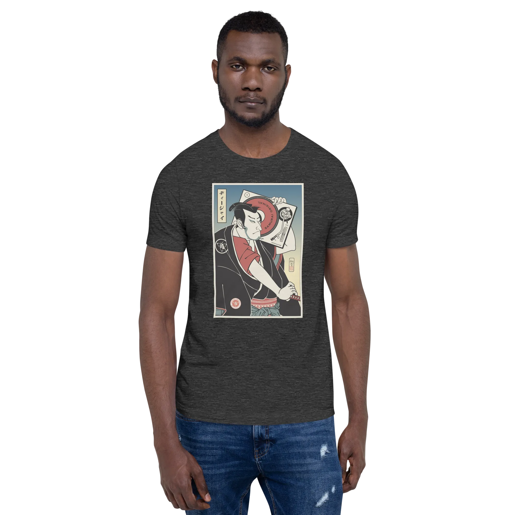 Samurai DJ 4 Music Ukiyo-e Unisex T-Shirt - Samurai Original