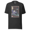 Samurai Billiards Pool Player Ukiyo-e Unisex T-Shirt - Dark Grey Heather / S