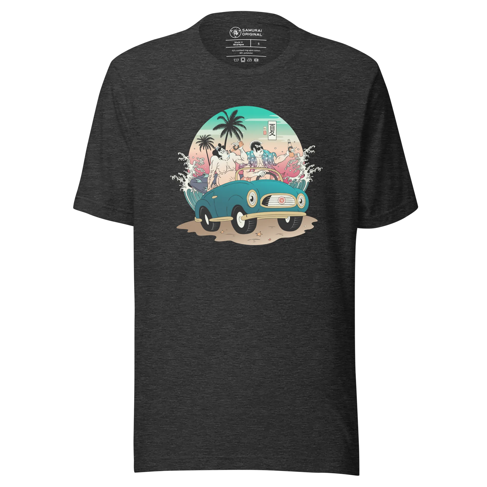 Samurai and Summer Party Ukiyo-e Unisex T-shirt - Samurai Original