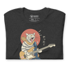 Cat Playing Guitar Funny Japanese Ukiyo-e Unisex T-shirt -