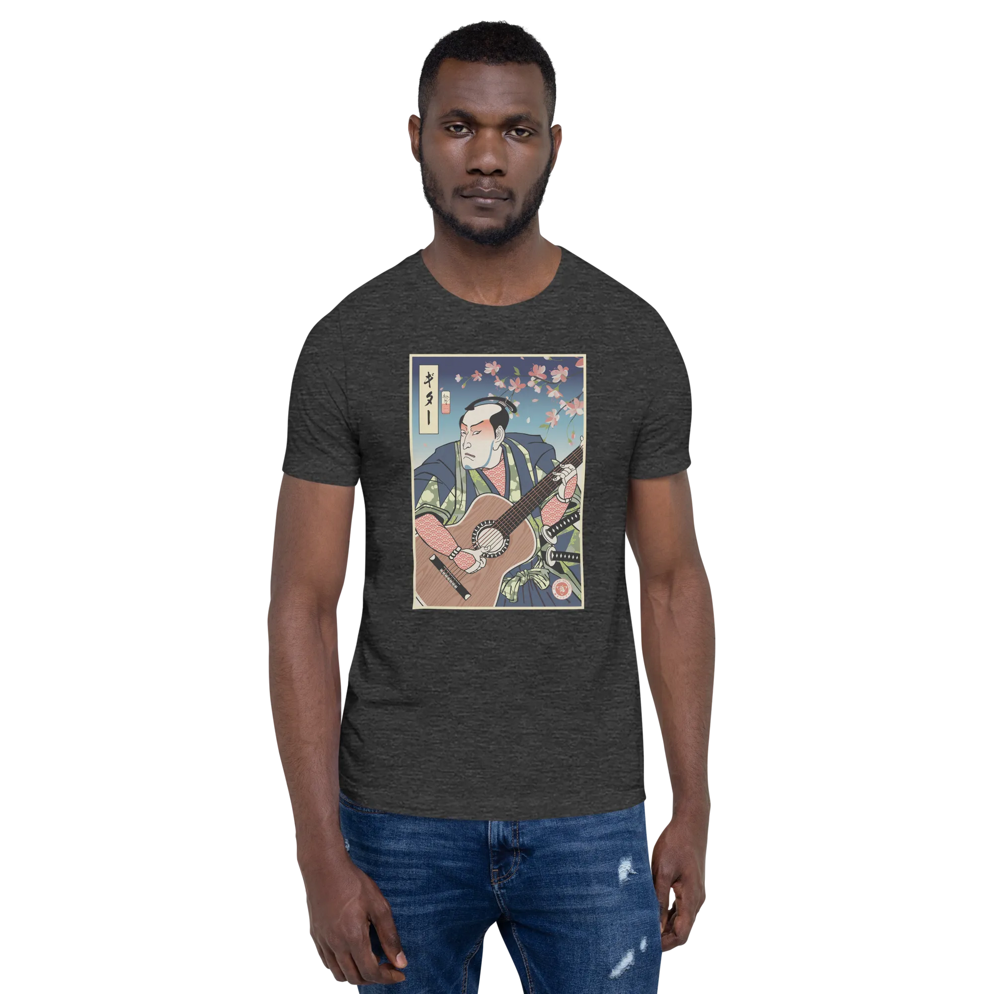 Samurai Guitar Player 2 Music Ukiyo-e Unisex T-Shirt -