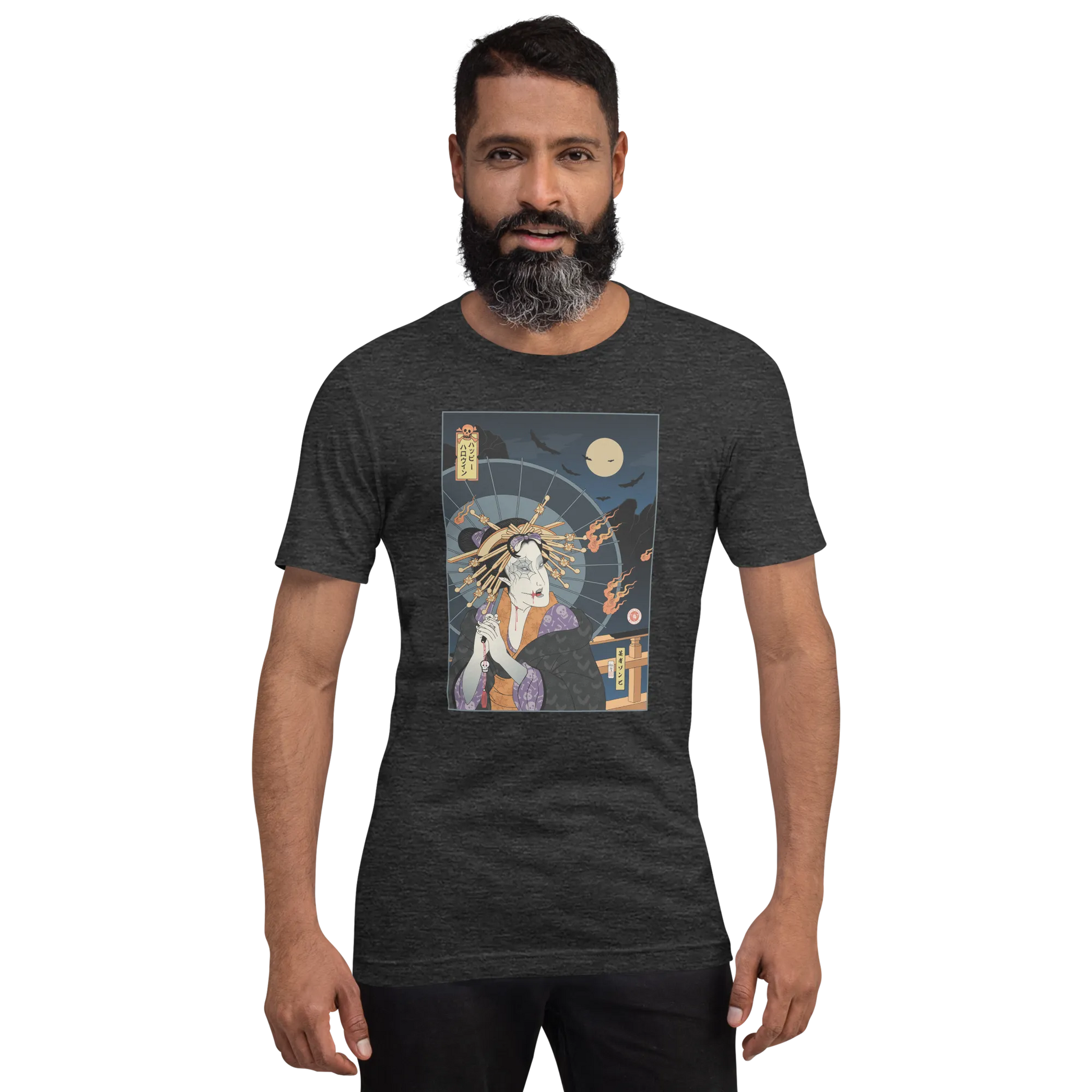 Halloween Geisha Zombies Japanese Ukiyo-e Unisex T-Shirt -