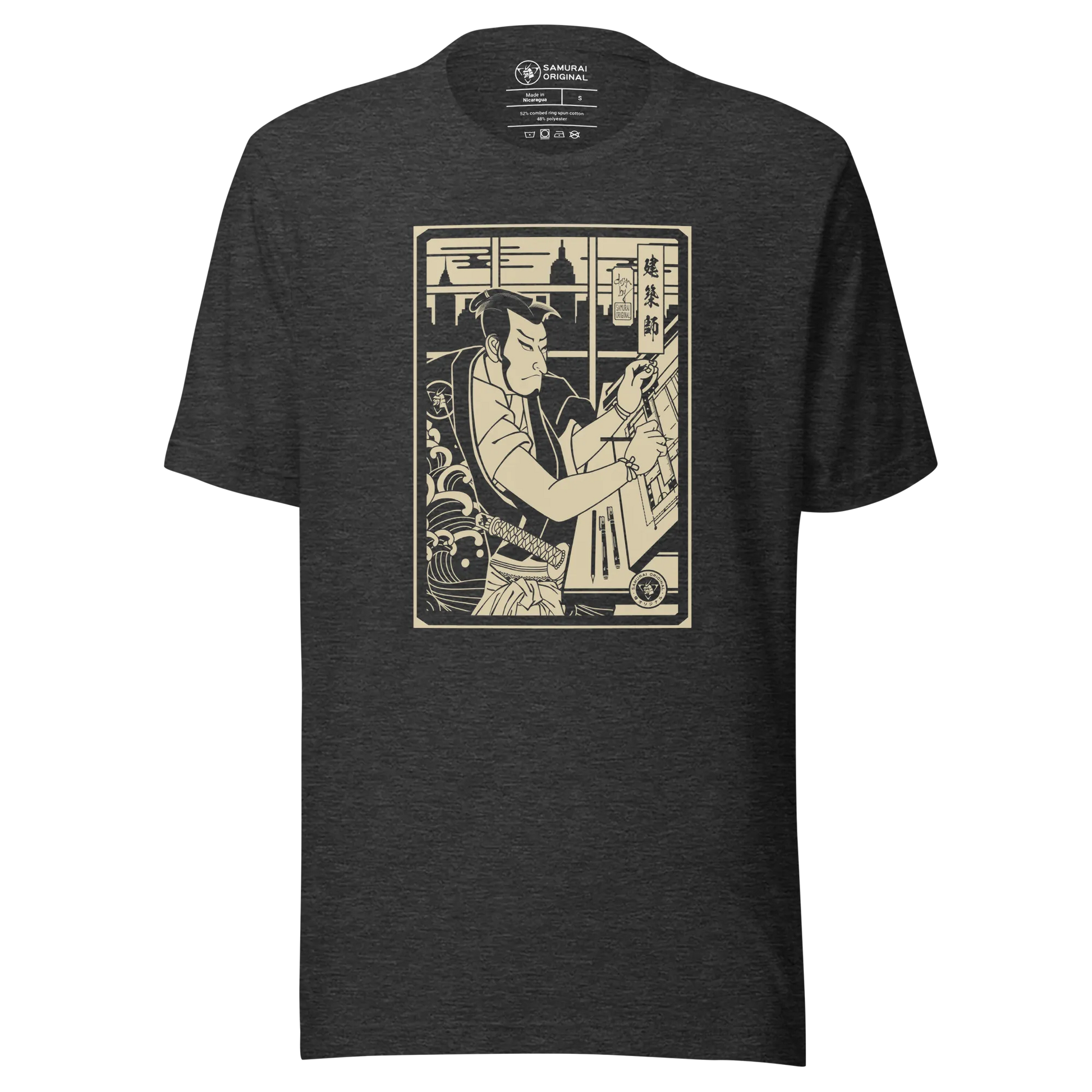 Samurai Architect Design Ukiyo-e Unisex T-Shirt - Samurai Original