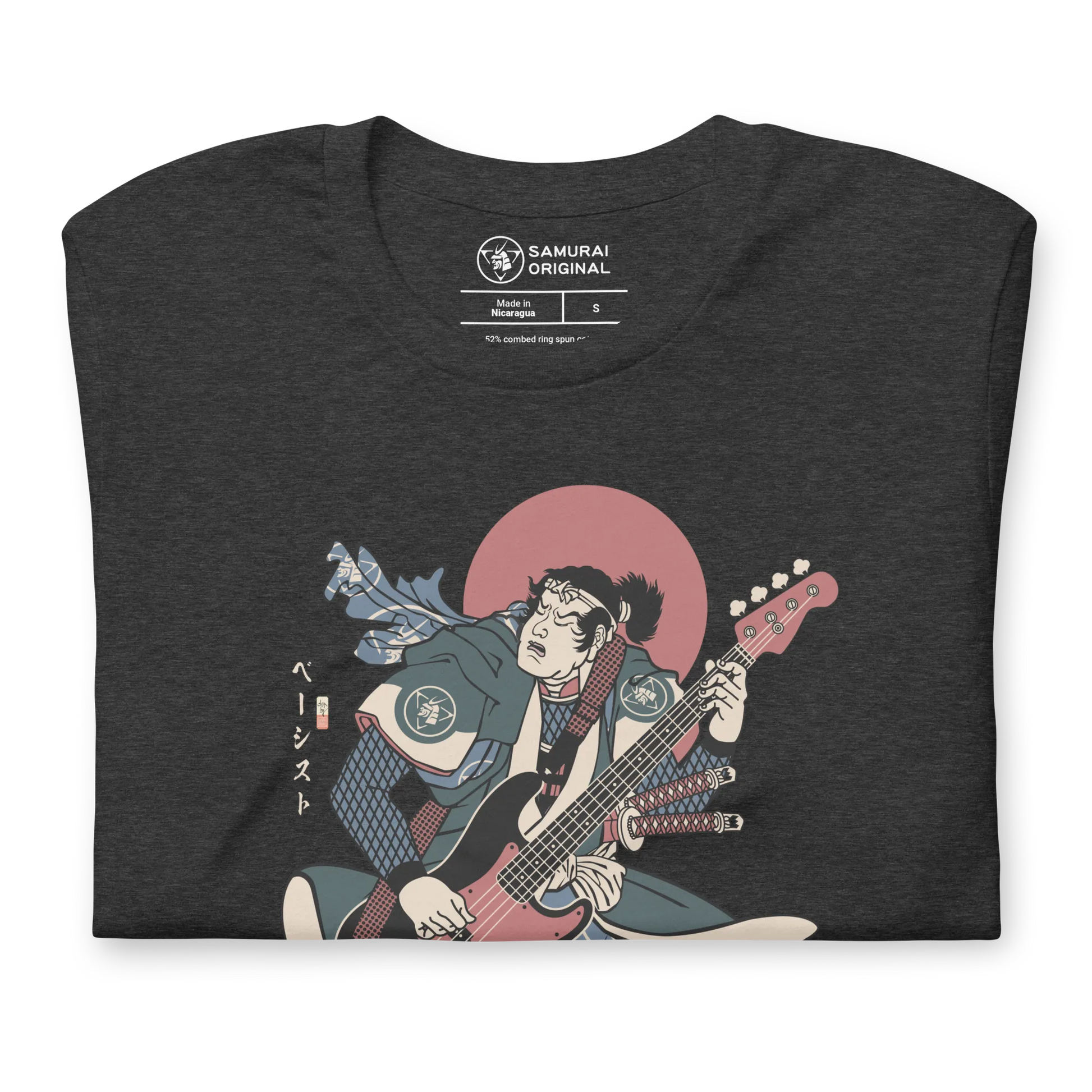 Samurai Bassist Player 4 Music Ukiyo-e Unisex T-Shirt - Samurai Original