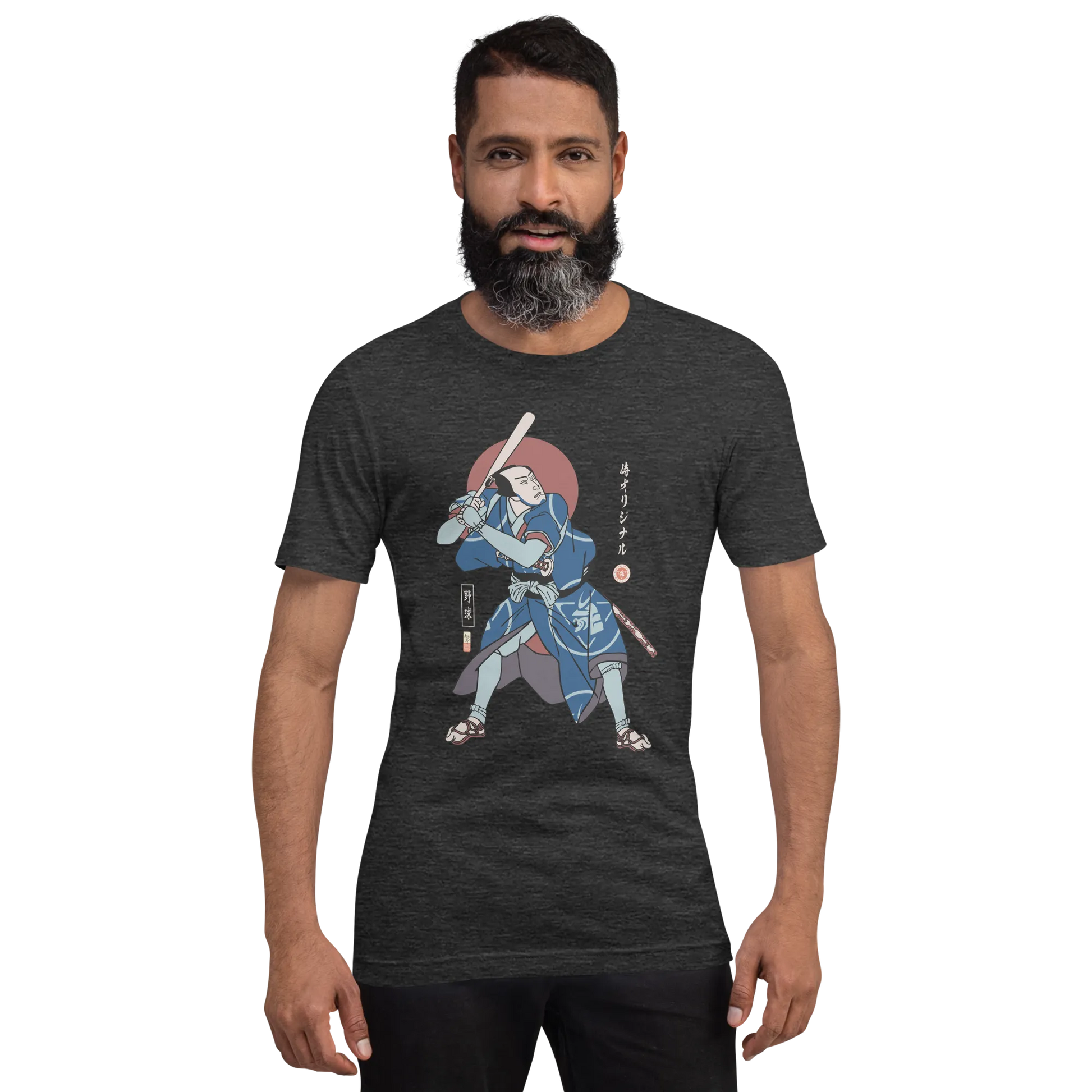 Samurai Baseball Player 2 Sport Ukiyo-e Unisex T-shirt - Samurai Original