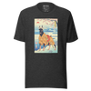 Dog Doberman Pinscher Japanese Ukiyo-e Unisex T-Shirt - Dark Grey Heather / S