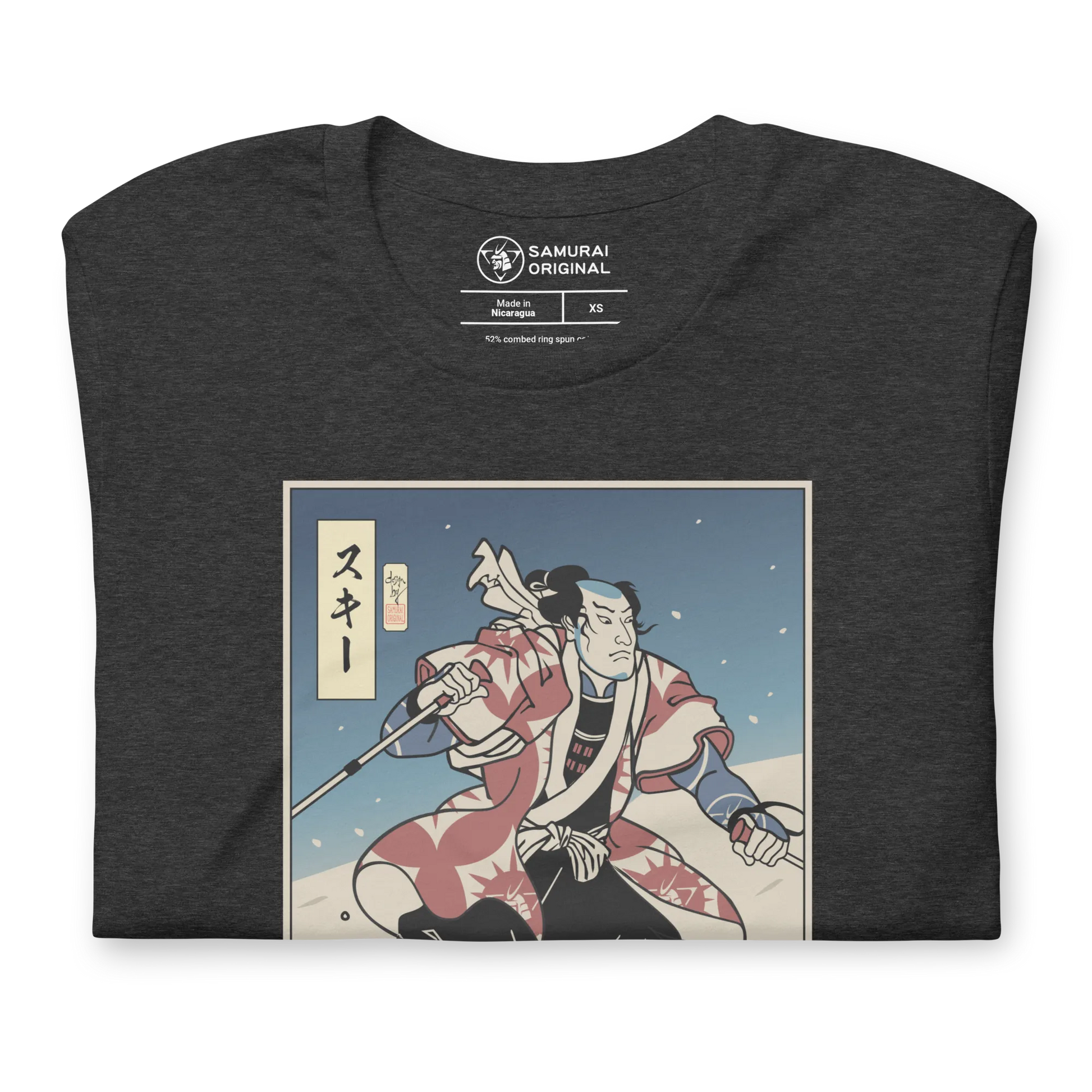 Samurai Ski 2 Winter Sport Ukiyo-e Unisex T-Shirt -