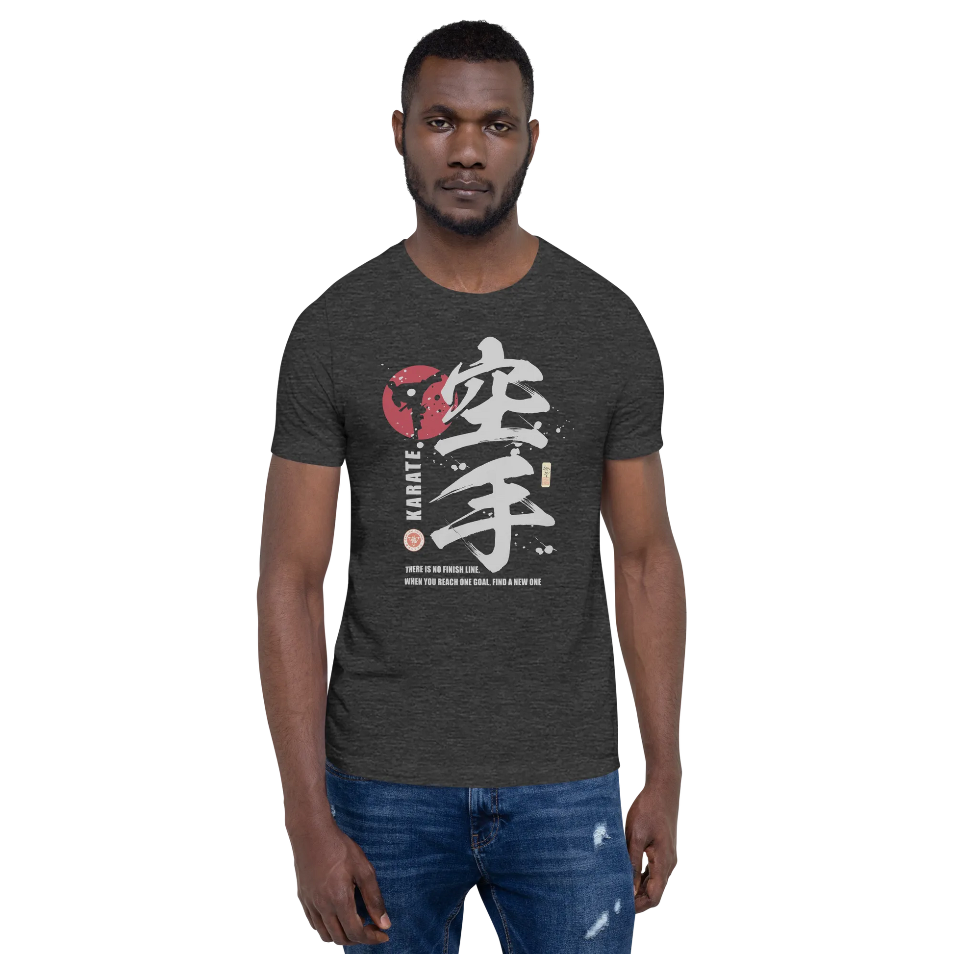 Karate Martial Quote Japanese Kanji Calligraphy Unisex T-Shirt -