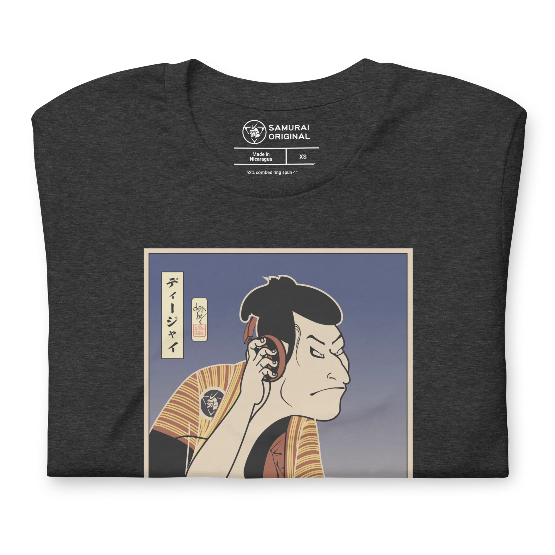 Otani Oniji DJ Turntable Music Japanese Ukiyo-e Unisex T-Shirt - Samurai Original