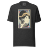 Geisha Photographer Camera Japanese Ukiyo-e Unisex T-Shirt - Dark Grey Heather / S