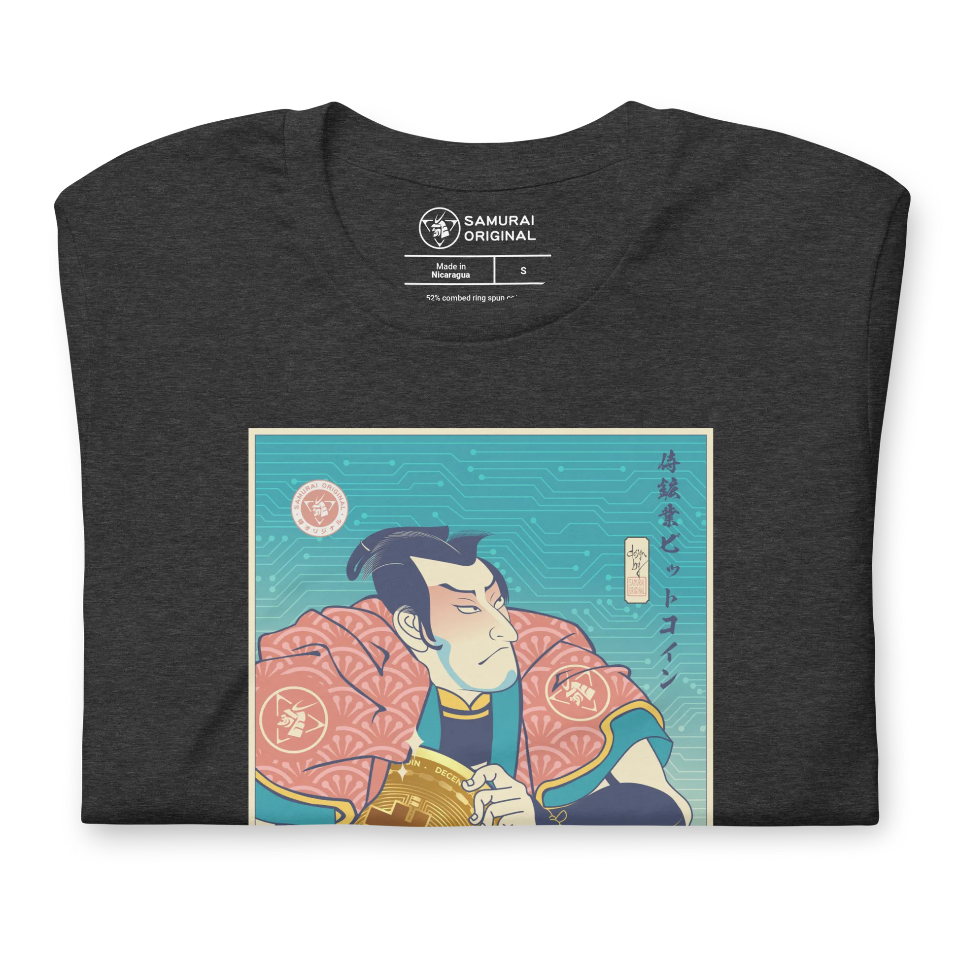 Samurai Bitcoin Mining Ukiyo-e Unisex T-Shirt -