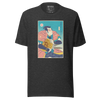 Samurai Bitcoin Mining Ukiyo-e Unisex T-Shirt - Dark Grey Heather / S