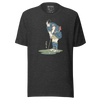 Samurai Golf Player Ukiyo-e 2 Unisex t-shirt - Dark Grey Heather / S