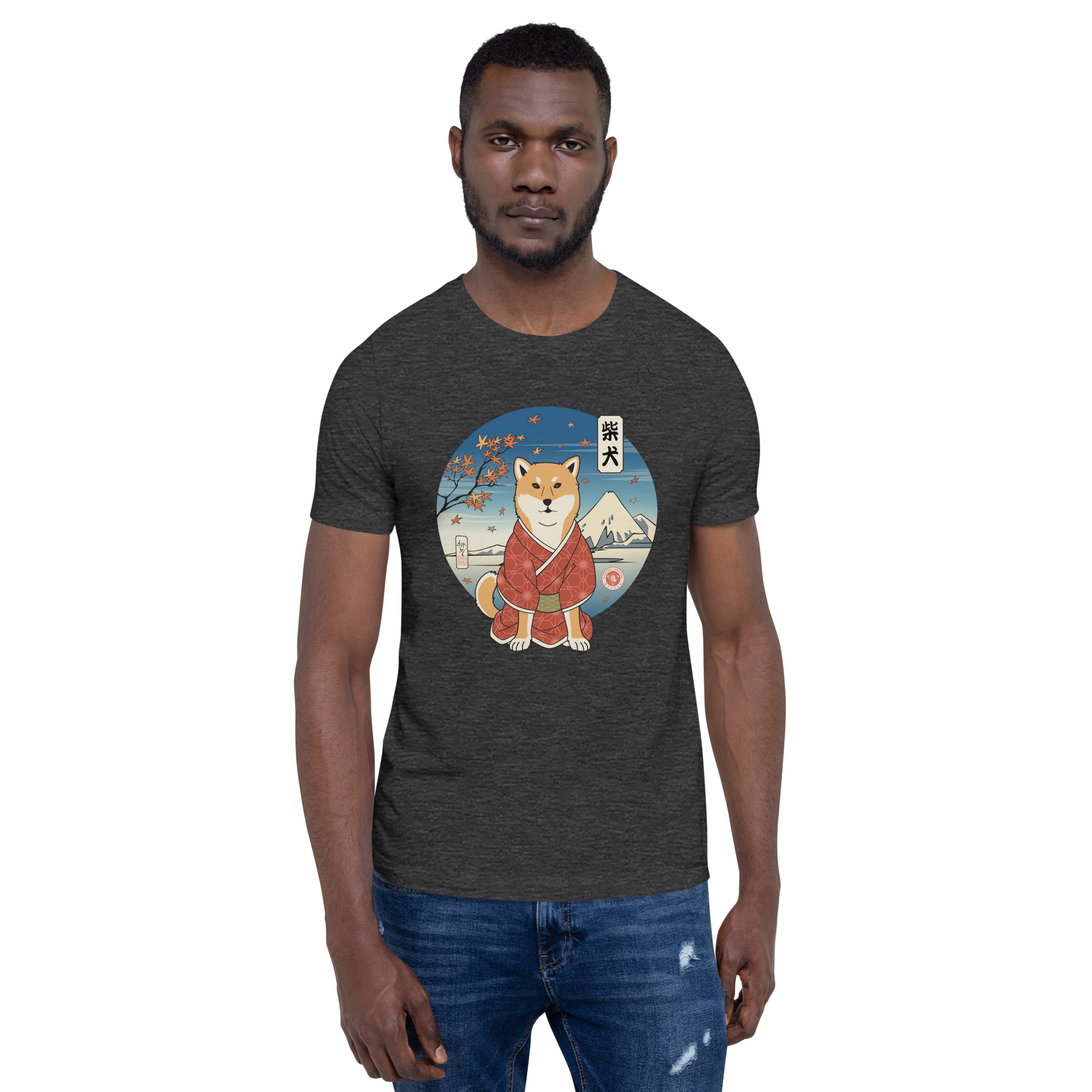 Dog Shiba Inu Funny Japanese Ukiyo-e Unisex T-Shirt -