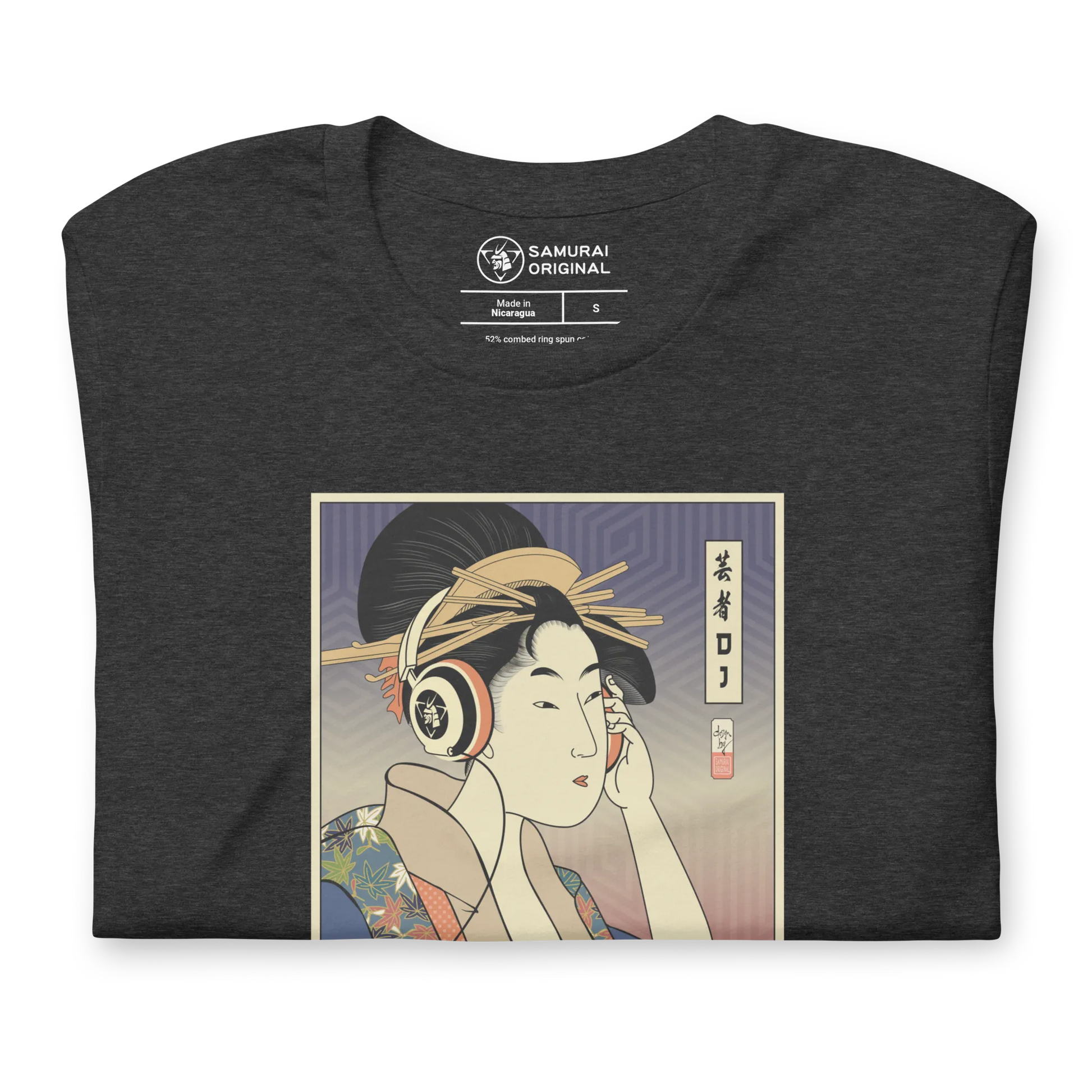 Geisha DJ Turntable Music Japanese Ukiyo-e Unisex T-Shirt -