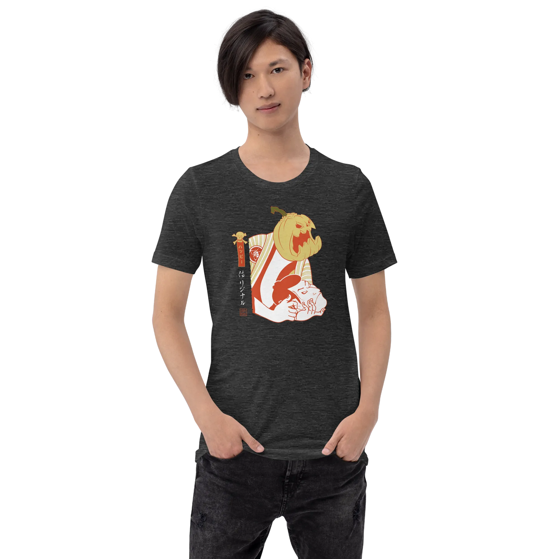 Halloween Pumpkin Japanese Ukiyo-e Unisex T-shirt -