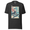 Samurai Snowboard Winter Sport Ukiyo-e Unisex T-Shirt - Dark Grey Heather / S