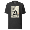 Samurai and Cat Japanese Ukiyo-e Unisex T-shirt 3 - Samurai Original