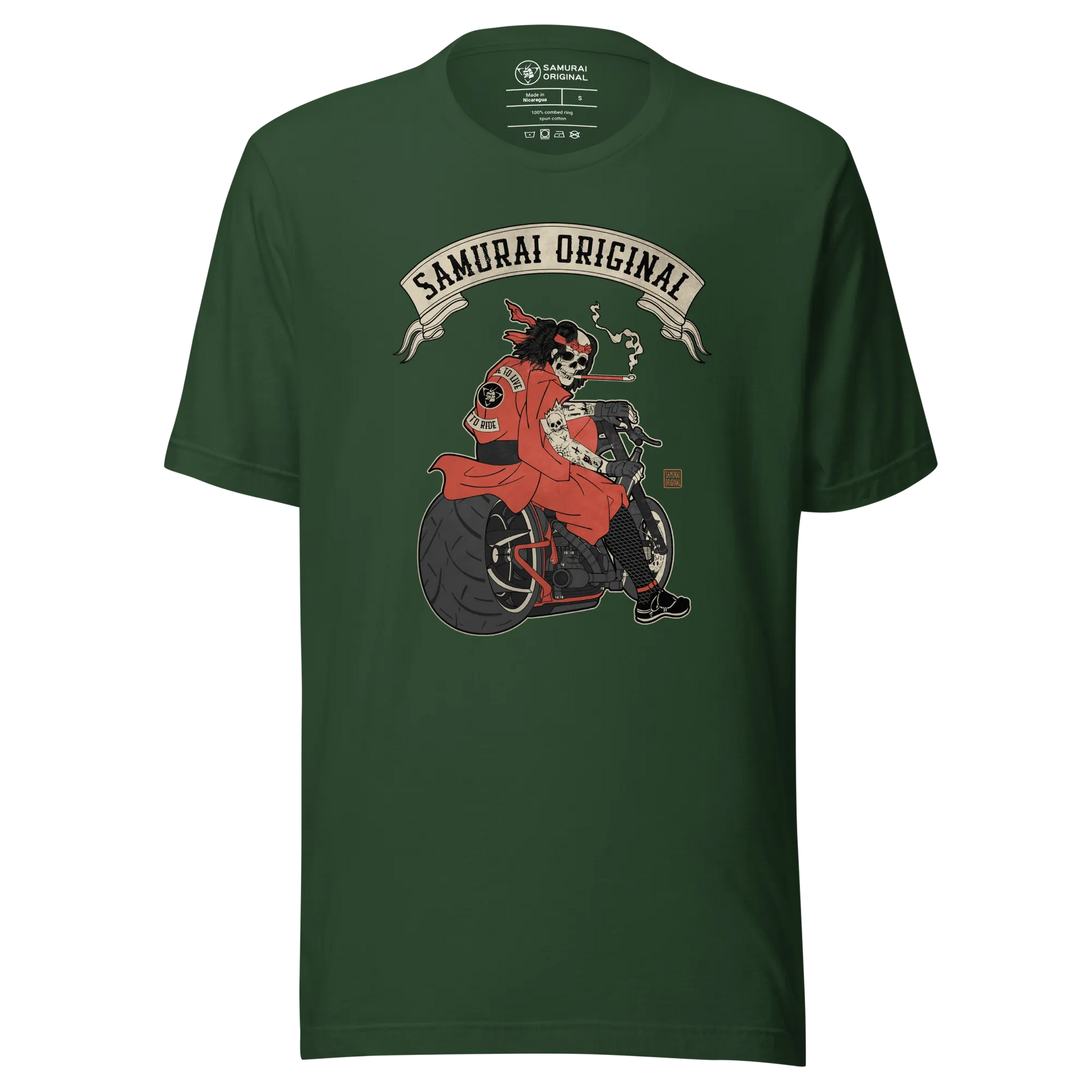 Samurai Choppers Biker Japanese Ukiyo-e Unisex T-shirt - Samurai Original