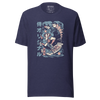 Samurai Sushi Japan's Food Ukiyo-e Funny Unisex T-Shirt - Heather Midnight Navy / S