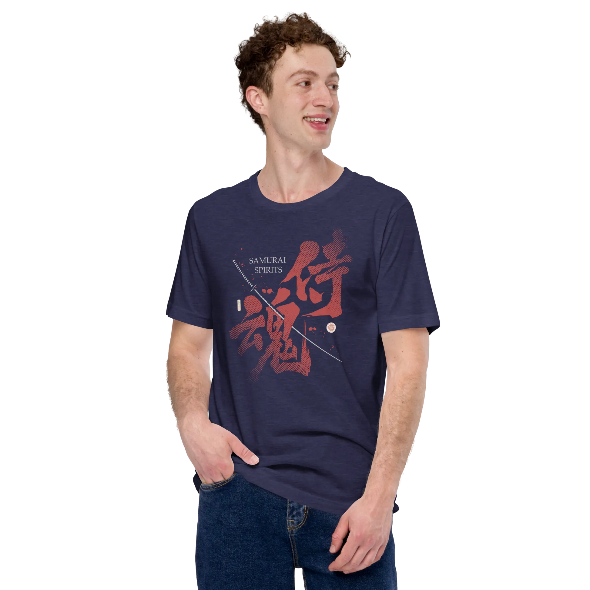 Samurai Spirits Kanji Calligraphy Unisex T-Shirt -