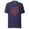 Samurai Spirits Kanji Calligraphy Unisex T-Shirt - Heather Midnight Navy / XS