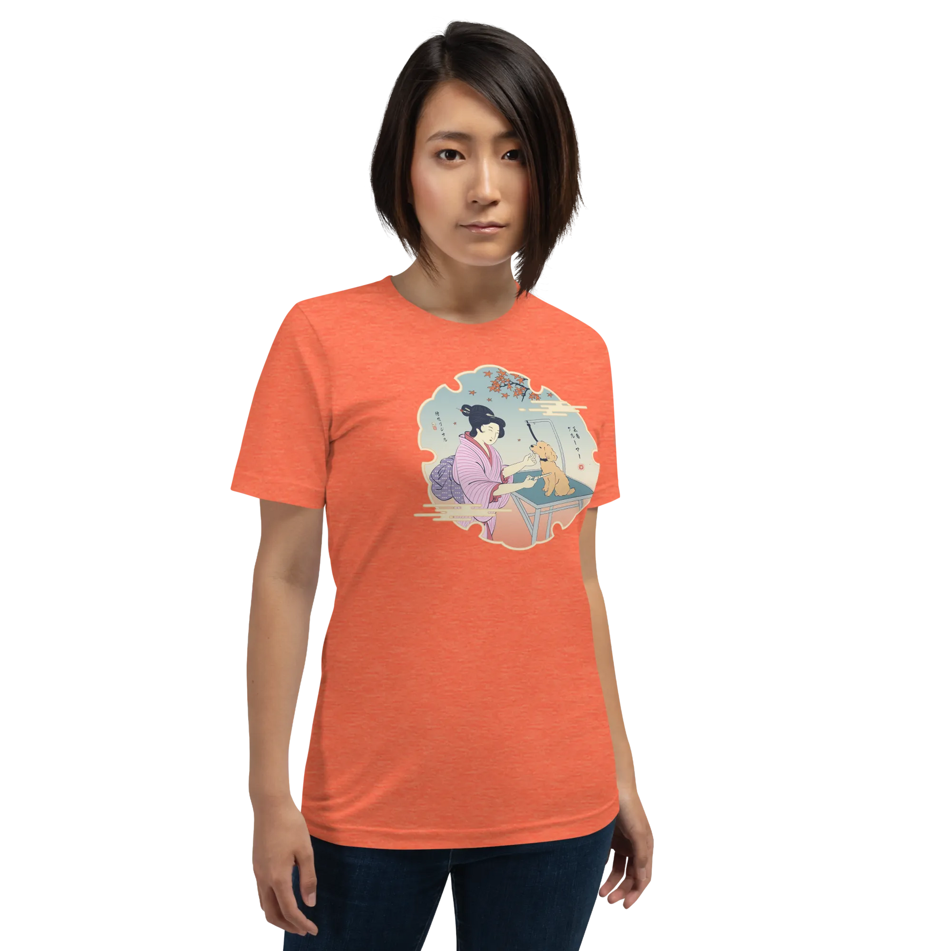 Geisha Groomer Japanese Ukiyo-e Unisex T-shirt -