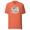 Geisha Groomer Japanese Ukiyo-e Unisex T-shirt - Heather Orange / S