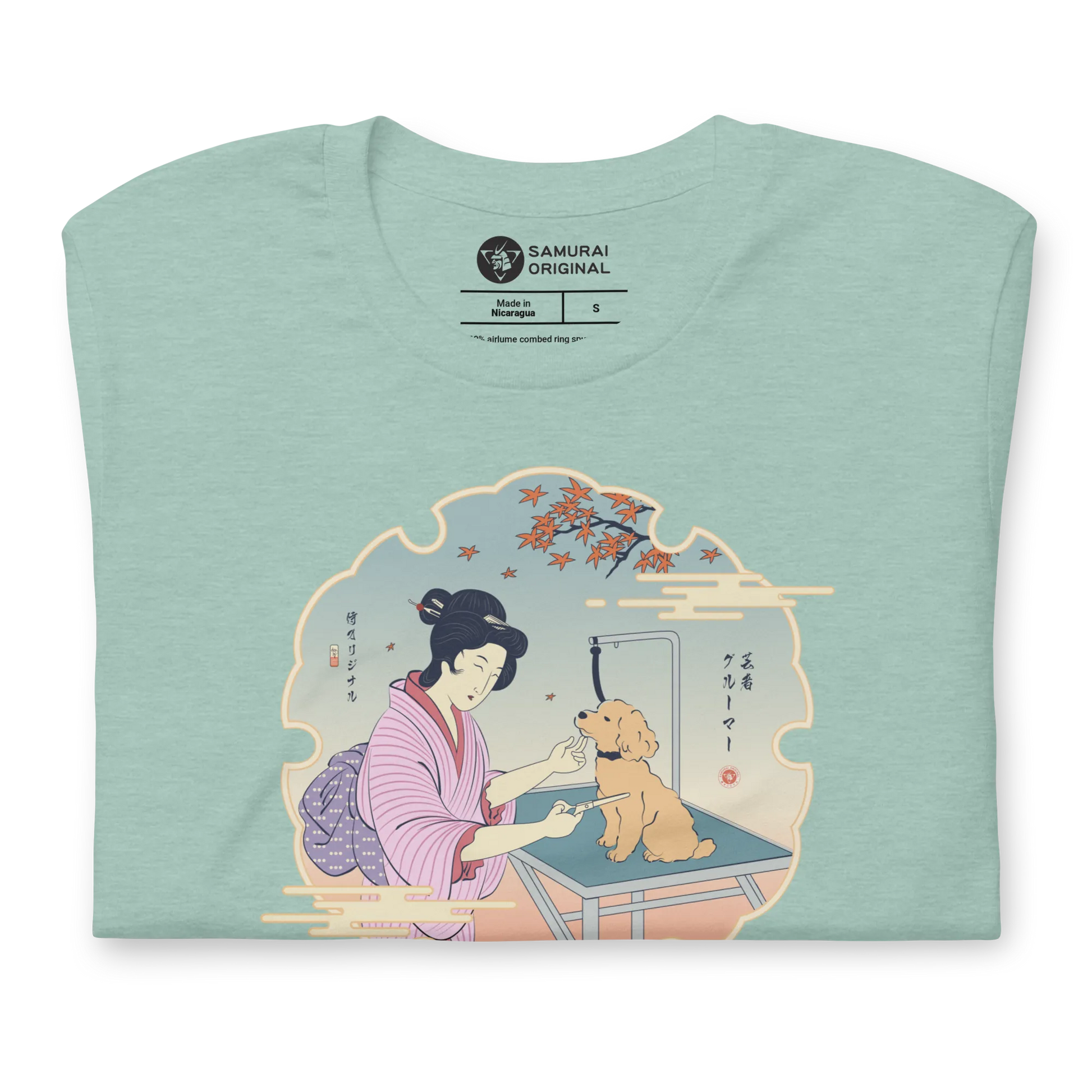 Geisha Groomer Japanese Ukiyo-e Unisex T-shirt -