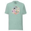 Geisha Groomer Japanese Ukiyo-e Unisex T-shirt - Heather Prism Dusty Blue / S