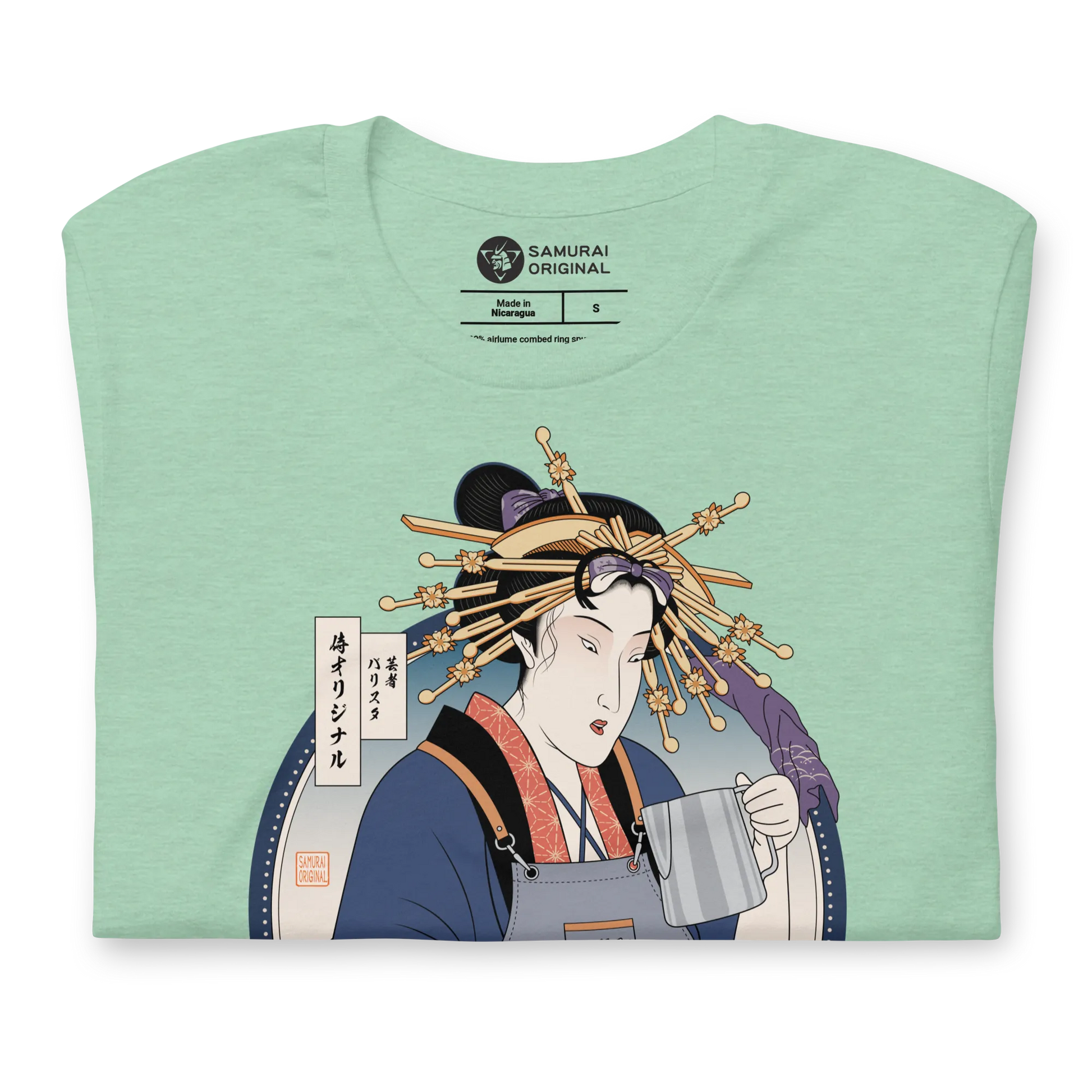 Geisha Barista Ukiyo-e Unisex t-shirt -