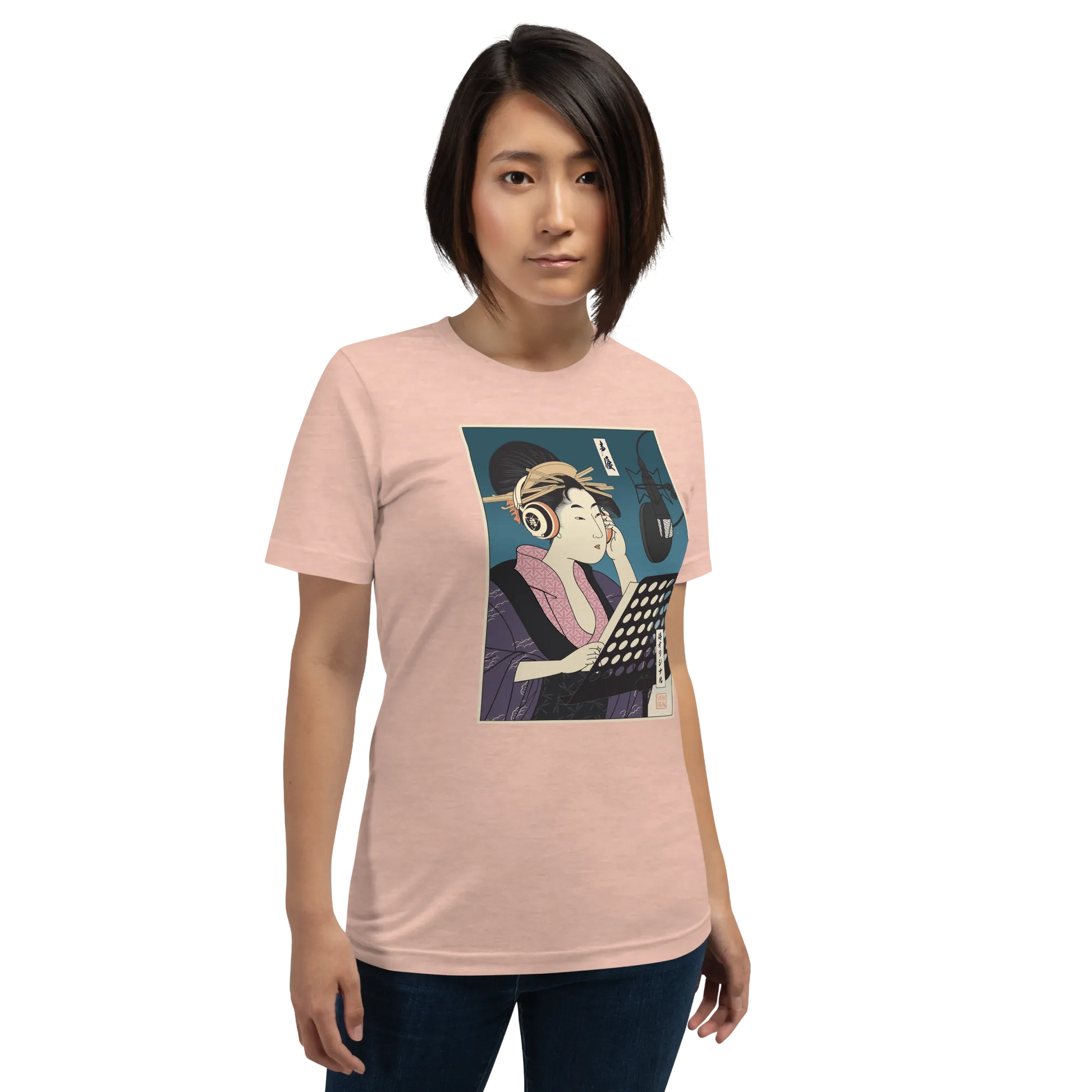 Geisha Voice Actor Japanese Ukiyo-e Unisex T-shirt -