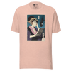 Geisha Voice Actor Japanese Ukiyo-e Unisex T-shirt - Heather Prism Peach / S