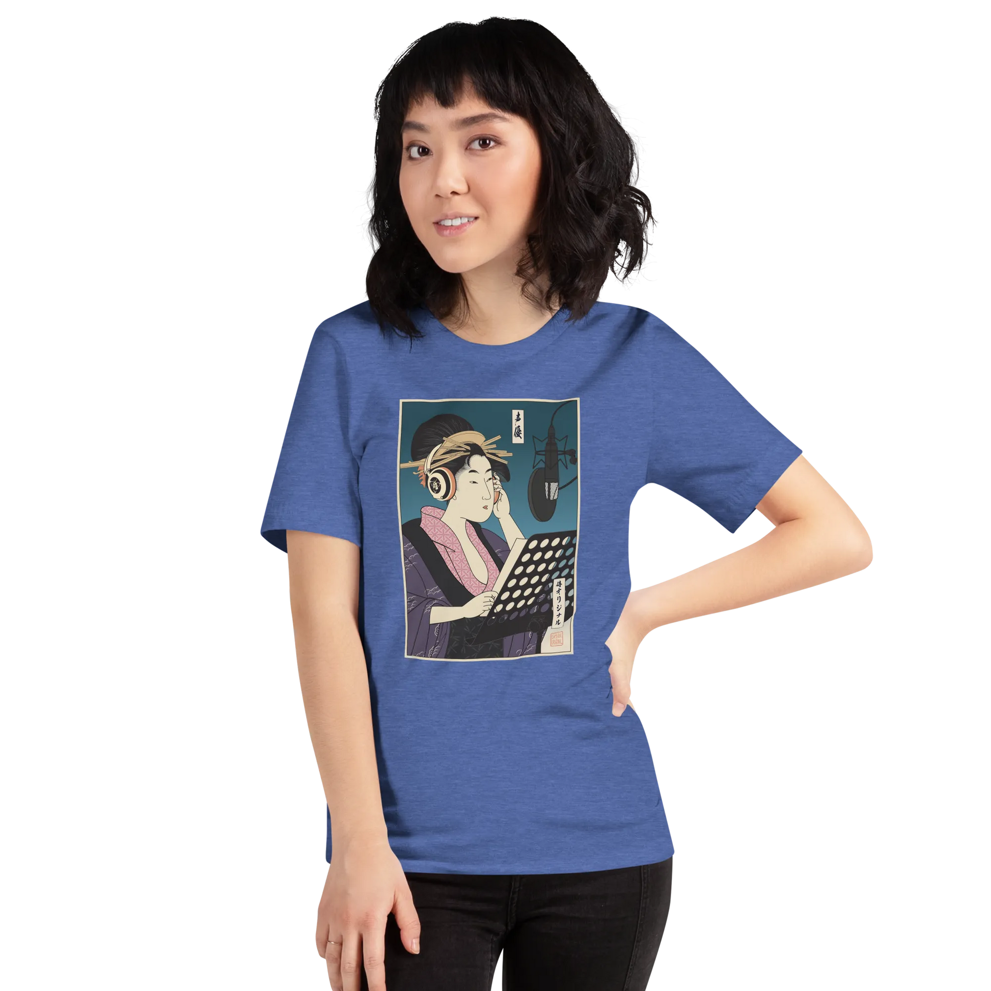 Geisha Voice Actor Japanese Ukiyo-e Unisex T-shirt -