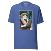 Geisha Voice Actor Japanese Ukiyo-e Unisex T-shirt - Heather True Royal / S