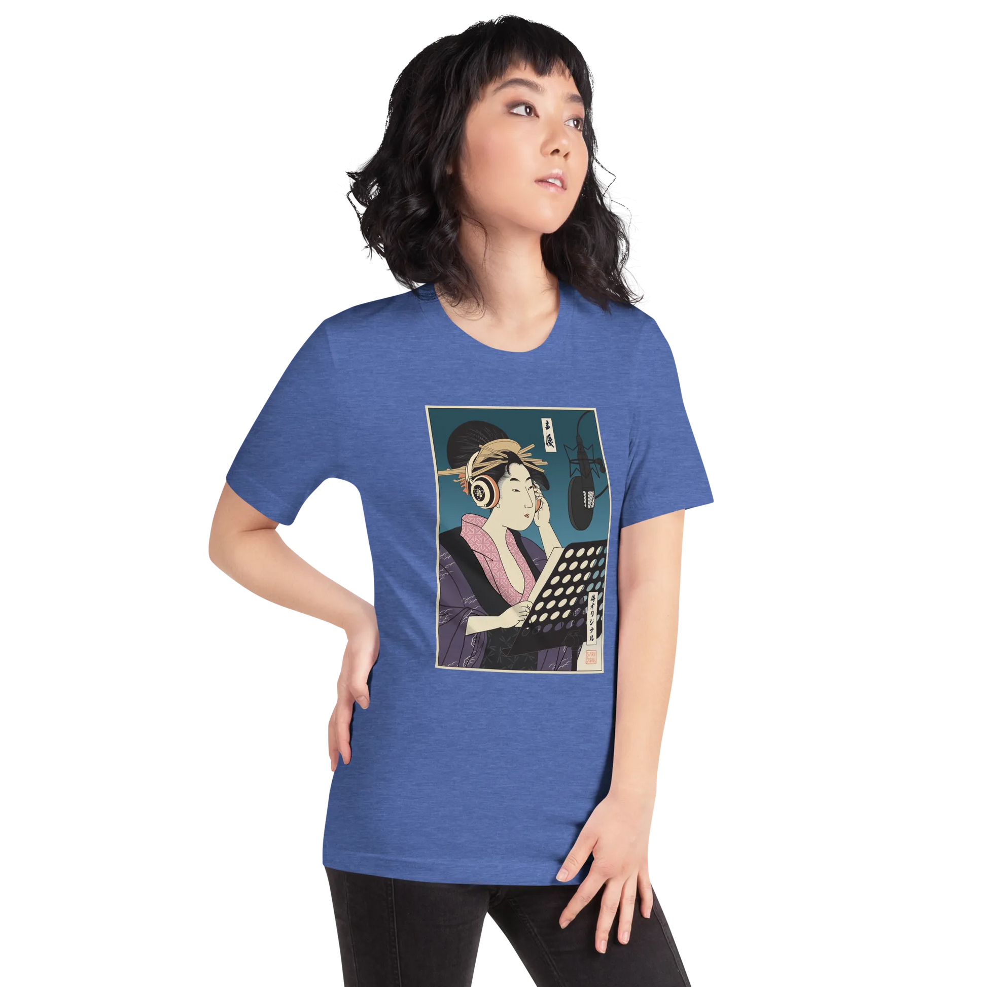 Geisha Voice Actor Japanese Ukiyo-e Unisex T-shirt -