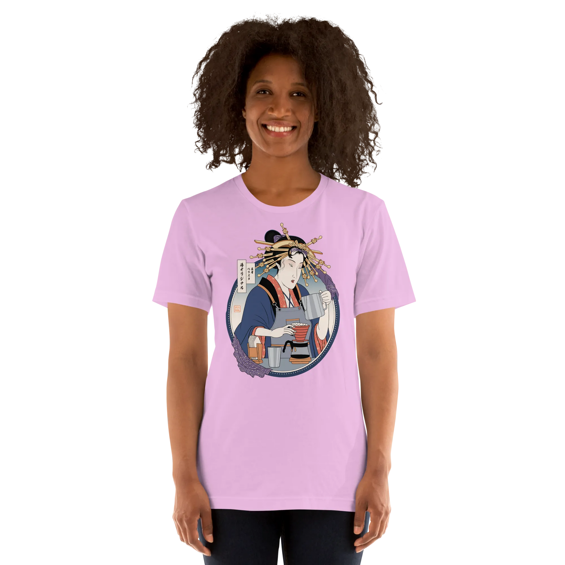 Geisha Barista Ukiyo-e Unisex t-shirt -