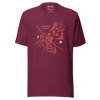 Samurai Spirits Kanji Calligraphy Unisex T-Shirt - Maroon / XS