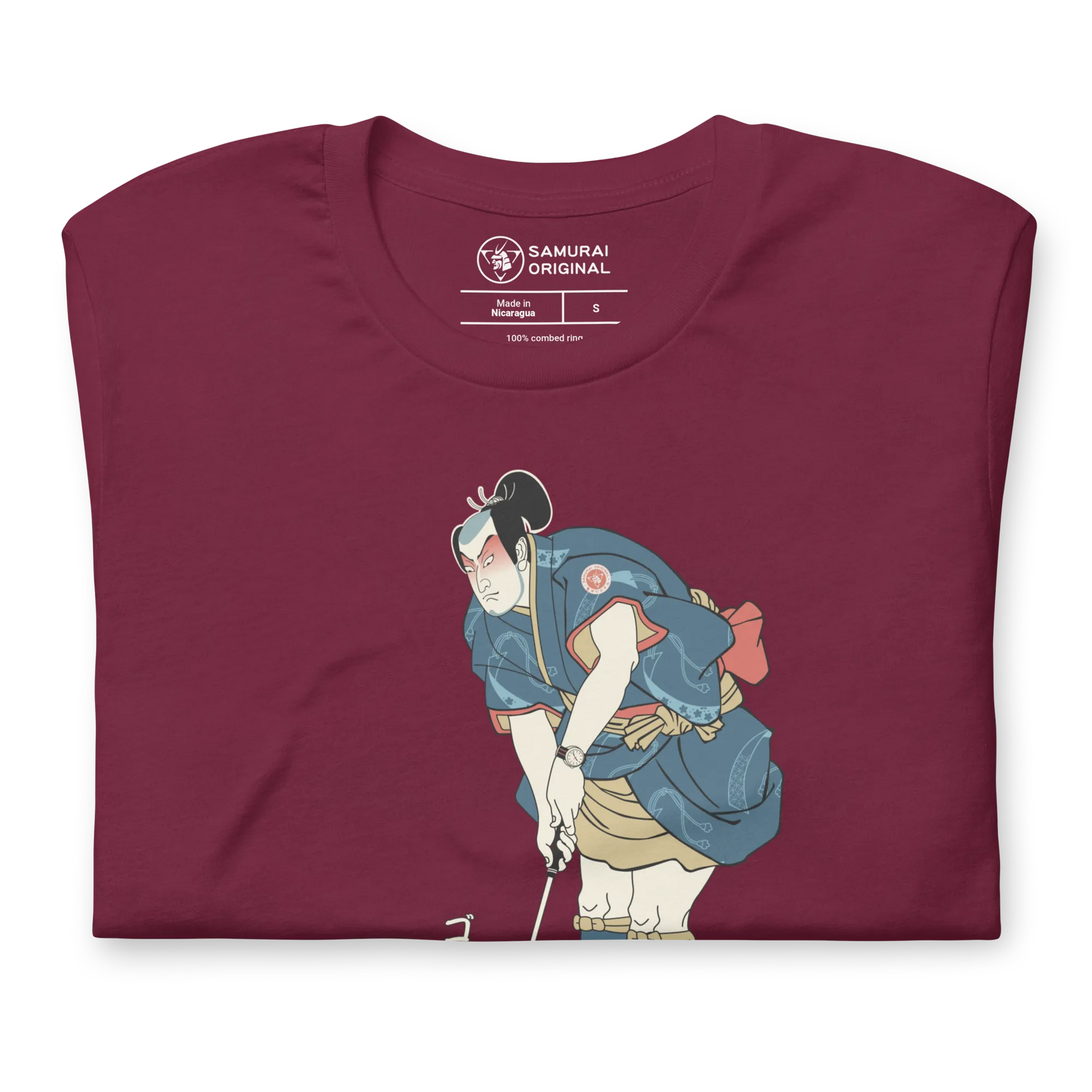 Samurai Golf Player Ukiyo-e 2 Unisex t-shirt -