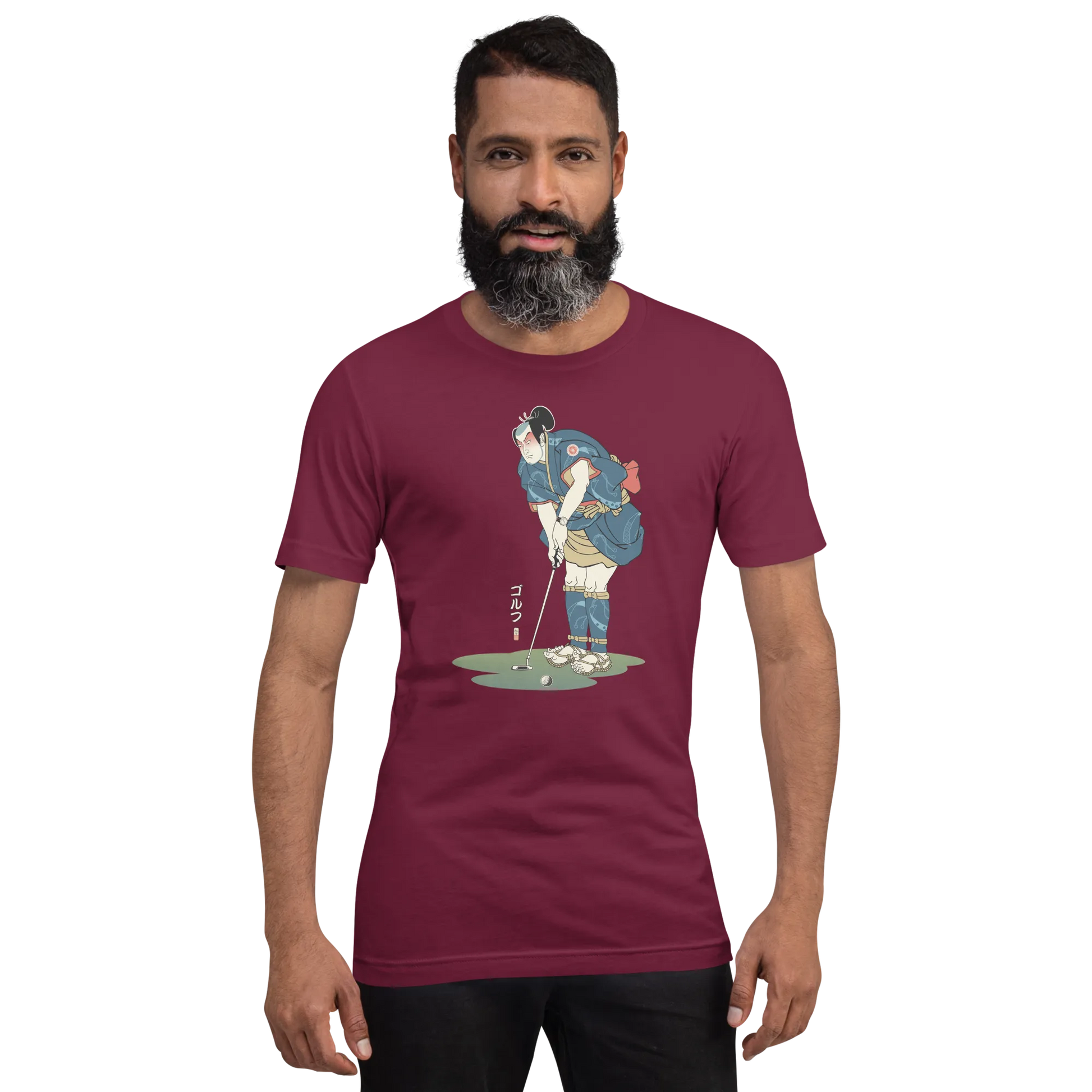 Samurai Golf Player Ukiyo-e 2 Unisex t-shirt -