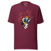 Bassist Samurai Japanese Ukiyo-e Unisex T-shirt 11 - Maroon / S