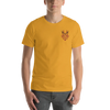 Japanese Kabuki Embroideried Unisex T-shirt - Mustard / S