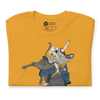 Samurai Bull Riding Ukiyo-e Unisex T-shirt - Samurai Original