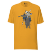 Samurai Bull Riding Ukiyo-e Unisex T-shirt - Samurai Original