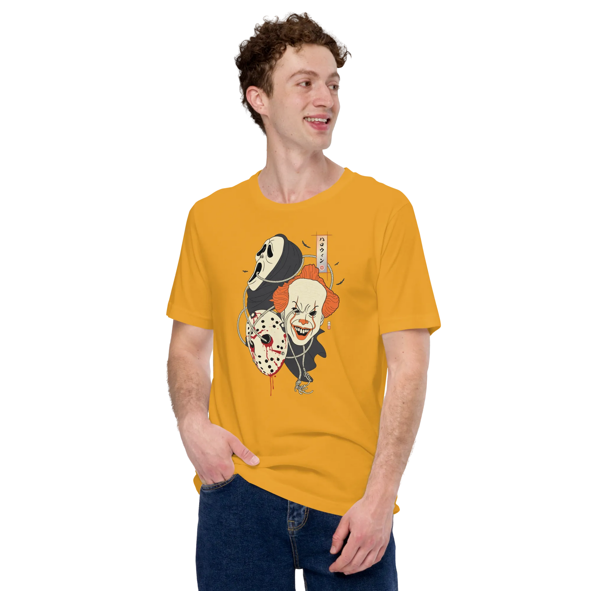 Halloween Mask Japanese Ukiyo-e Unisex T-shirt -