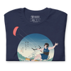 Samurai Kiteboarding Ukiyo-e Unisex T-shirt