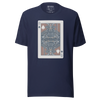 Card Samurai Japanese Unisex T-shirt - Navy / S