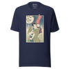 Best Father I Love You Dad Japanese Ukiyo-e Unisex T-Shirt - Navy / S