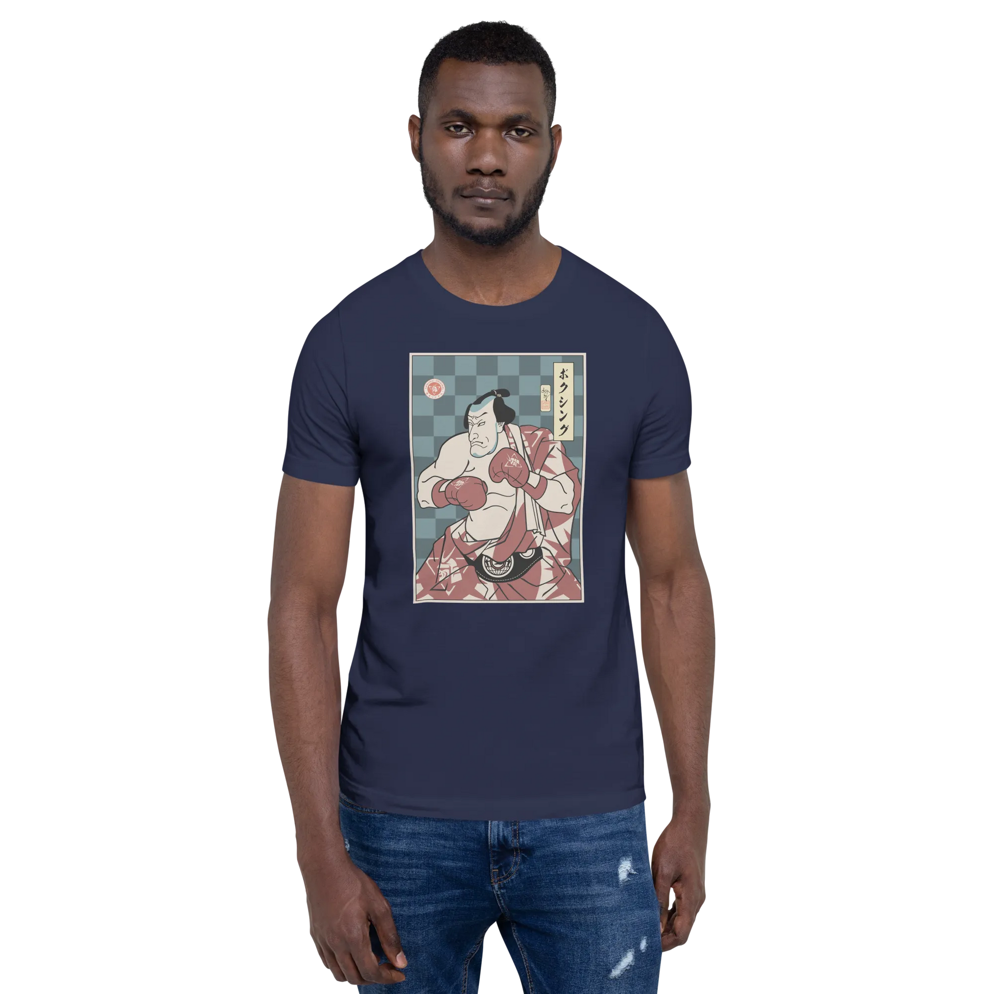 Samurai Boxing Player Sport Ukiyo-e Unisex T-Shirt - Samurai Original